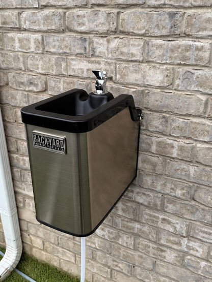 FountainOne Classic™ backyard drinking fountain - side view