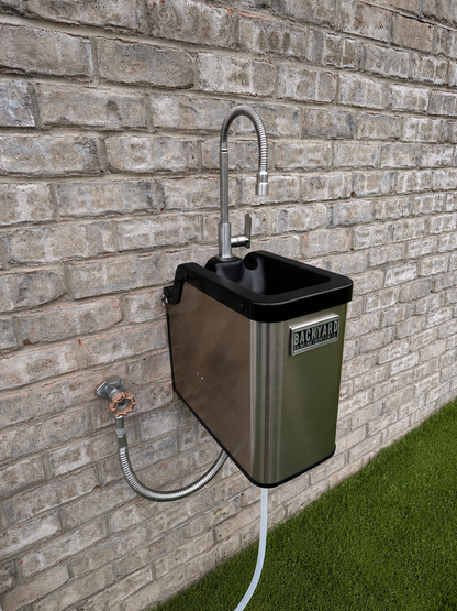 FountainOne Flow™ backyard gooseneck faucet - [view] - Backyard Drinking Fountain Co.