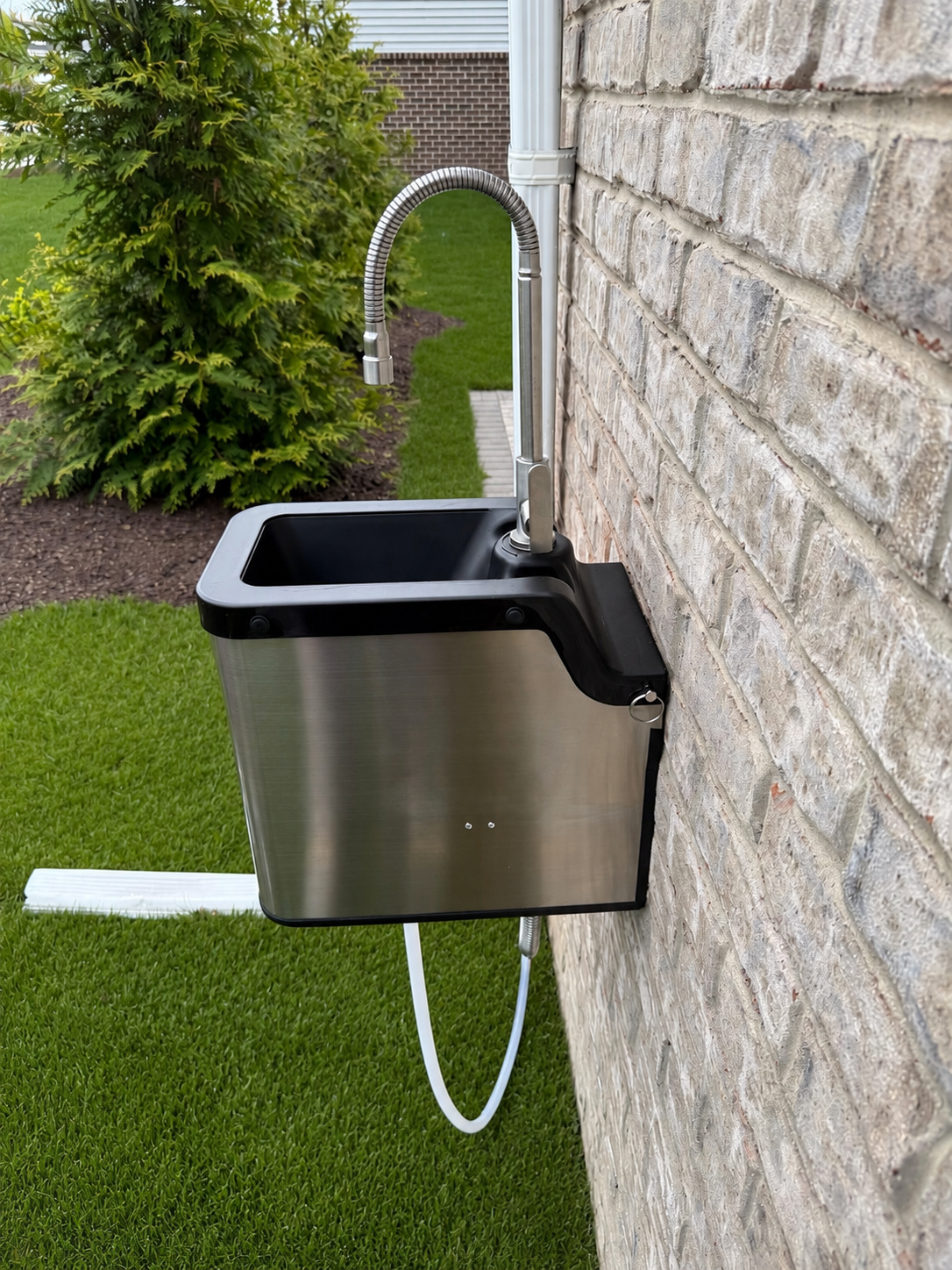 FountainOne Flow™ backyard gooseneck faucet - [view] - Backyard Drinking Fountain Co.