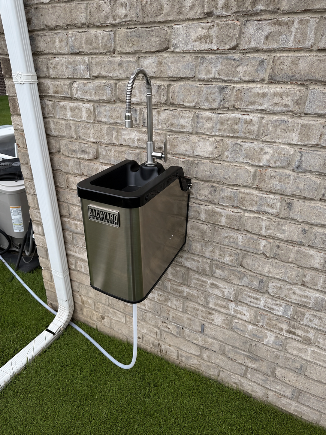 FountainOne Flow™ backyard gooseneck faucet - [view] - Backyard Drinking Fountain Co.