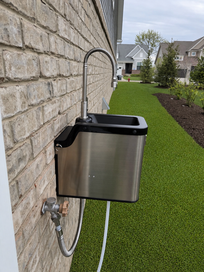 FountainOne Flow™ backyard gooseneck faucet - [view] - Backyard Drinking Fountain Co.