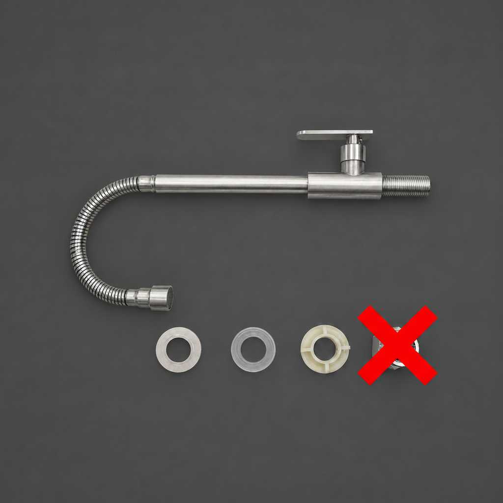 Kitchen Style Gooseneck Faucet no adaptor