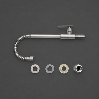 kitchen-style gooseneck faucet with parts